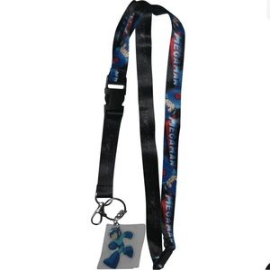 Mega Man Keychain Lanyard with Charm